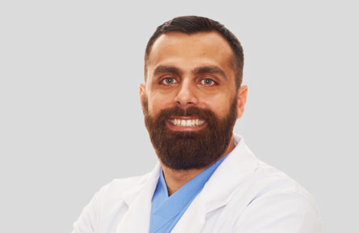 Dr. Nahvid Etadali of the Animal Medical Center in New York City