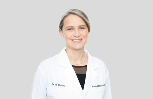 Dr. Rachel St-Vincent of the Animal Medical Center in New York City