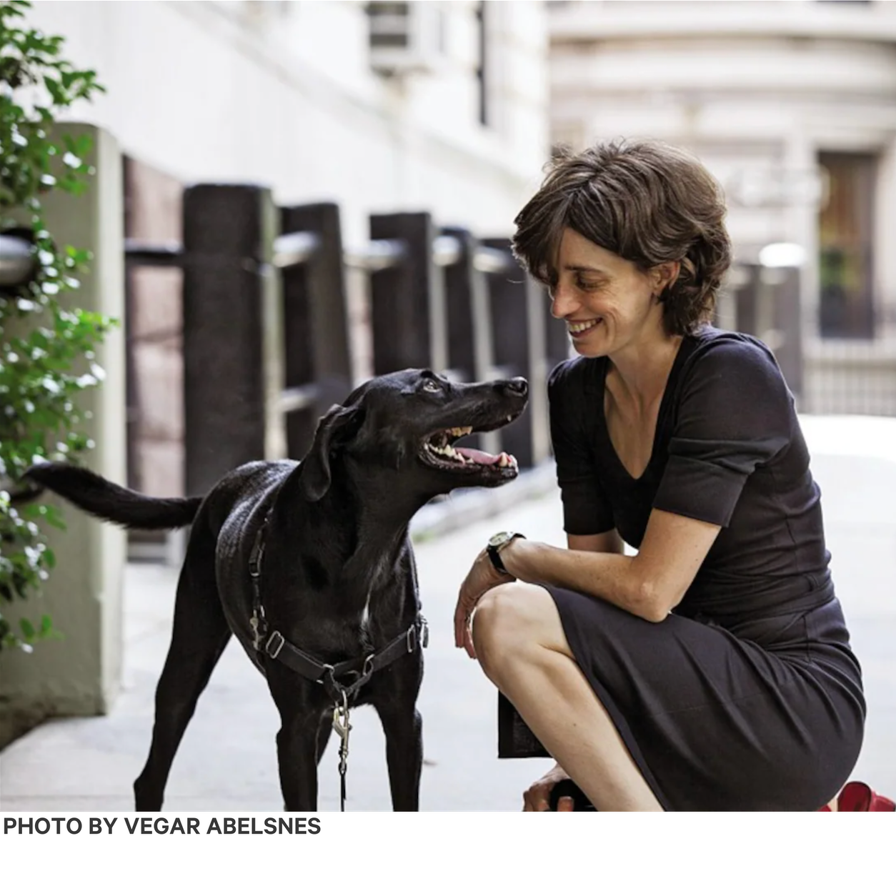 Alexandra Horowitz and her dog Finn